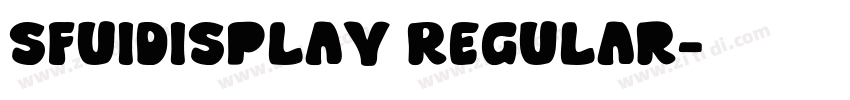 SFUIDisplay Regular字体转换 SFUIDisplay Regular字体转换